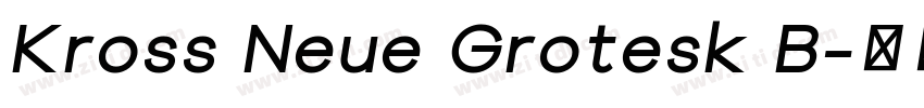Kross Neue Grotesk B字体转换
